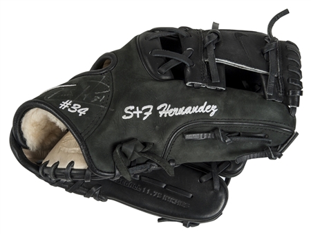 Felix Hernandez Game Issued Nike Fielders Glove (Team LOA, PSA/DNA& JSA)